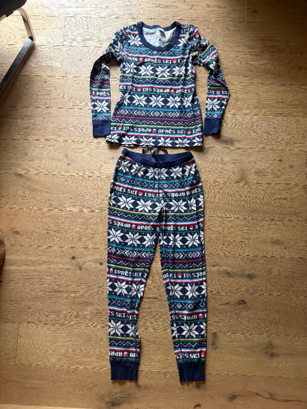 Women’s Hanna Andersson Apres Ski Patterned Pajamas S Top Bottom